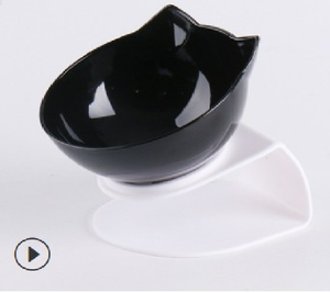 Open image in slideshow, Pet Double Cat Bowl With Raised Stand
